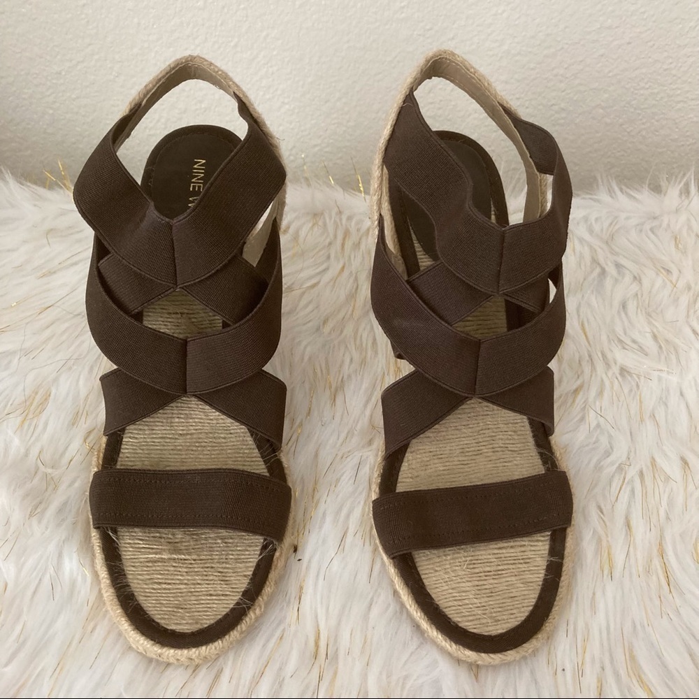 Nine West Wedge Sandals | Size 8
